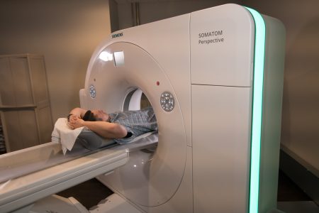 CT Scan Procedure with Patient